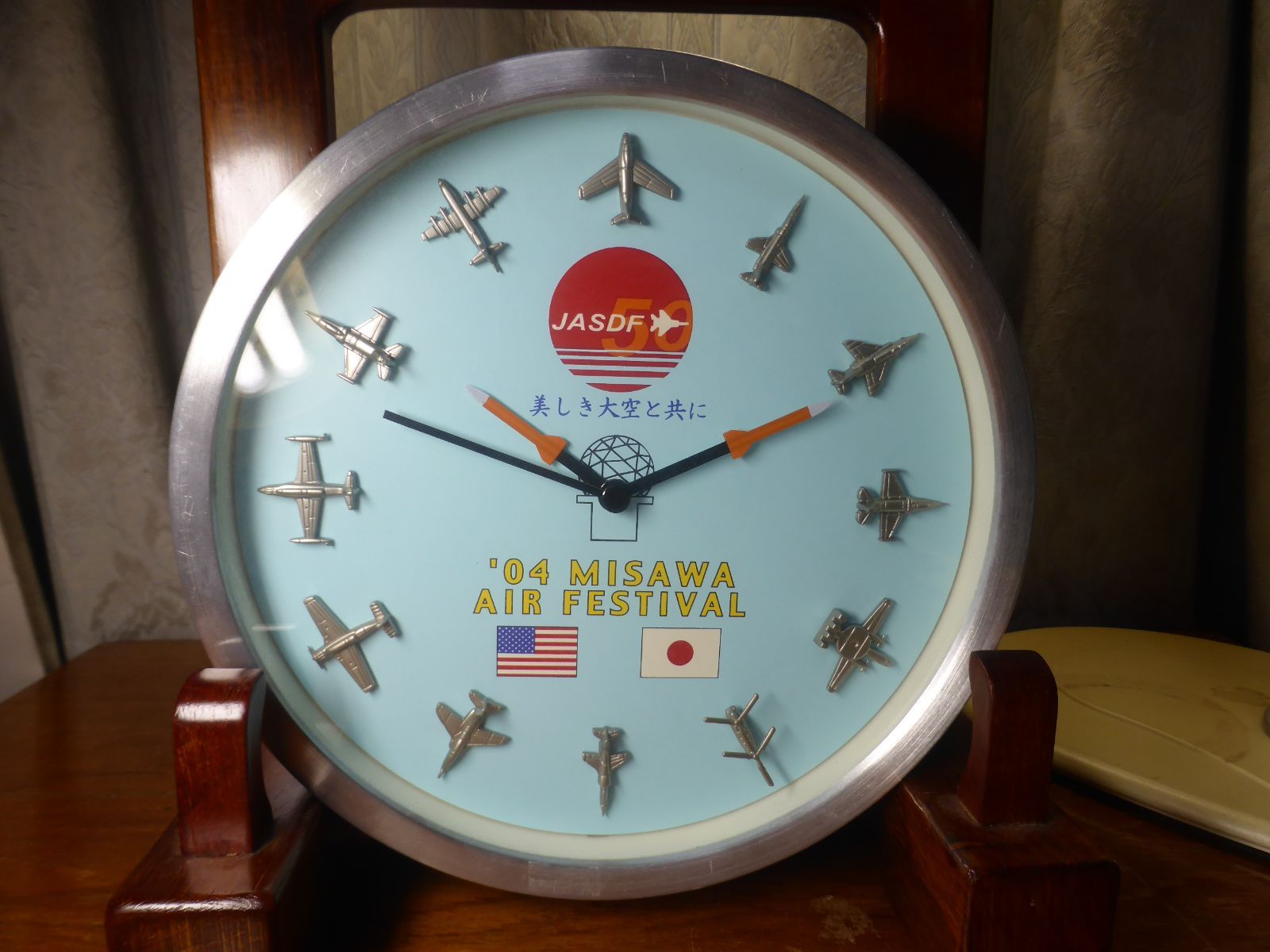三沢航空祭　時計　壁掛け 2004年(平成16年)三沢基地航空祭JASDF航空自衛隊三沢基地/美しき大空
