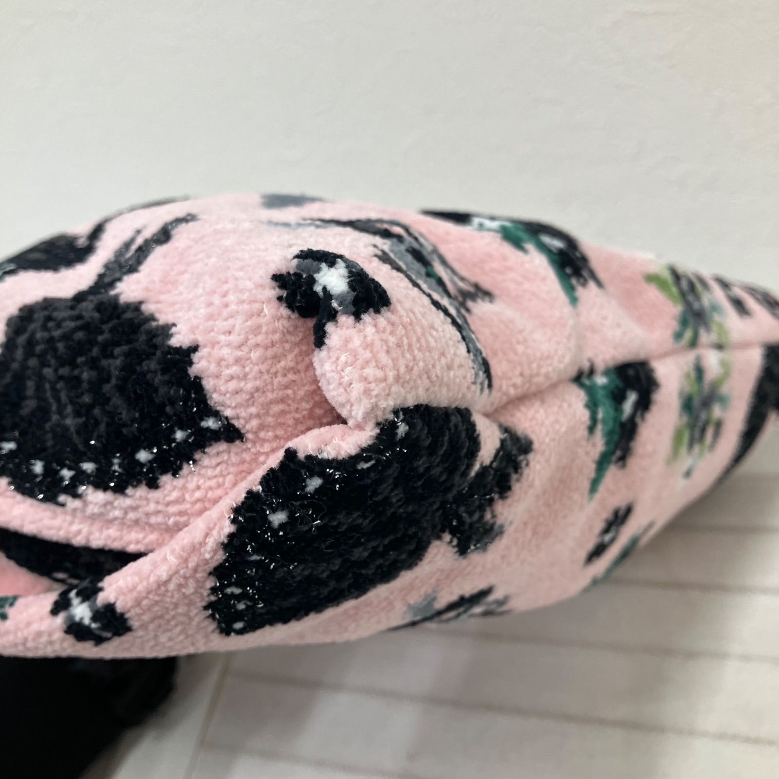 5417 美品 FEILER フェイラー スワンレイク ピンク 巾着 ポーチ 小物