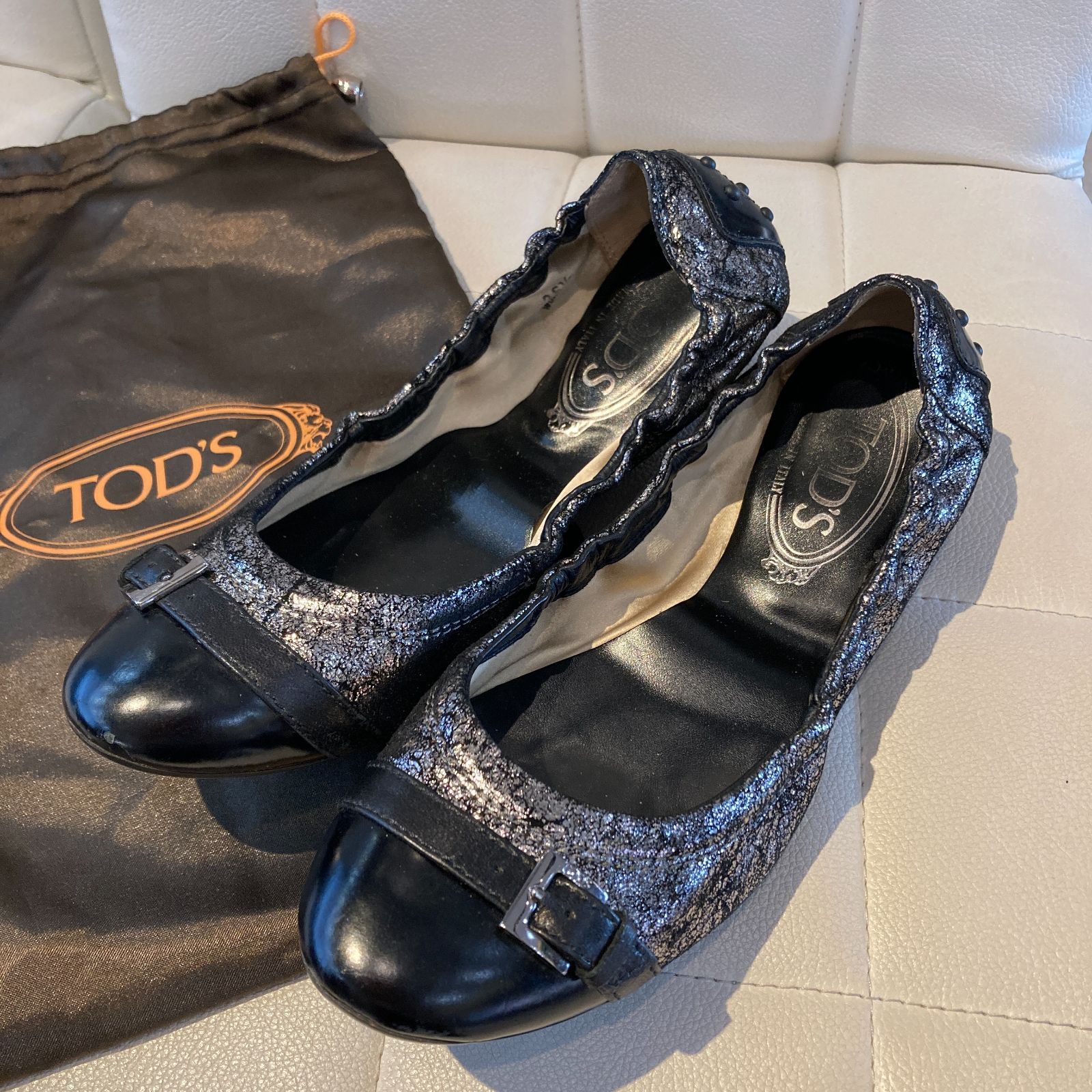 TOD'S トッズ バレリーナバブル ドライビングシューズ フラット