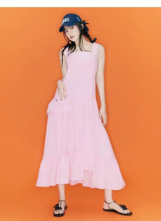 LUCKY CHOUETTE ビスチェ フリル ロング ワンピース 36 サイズ 正規品