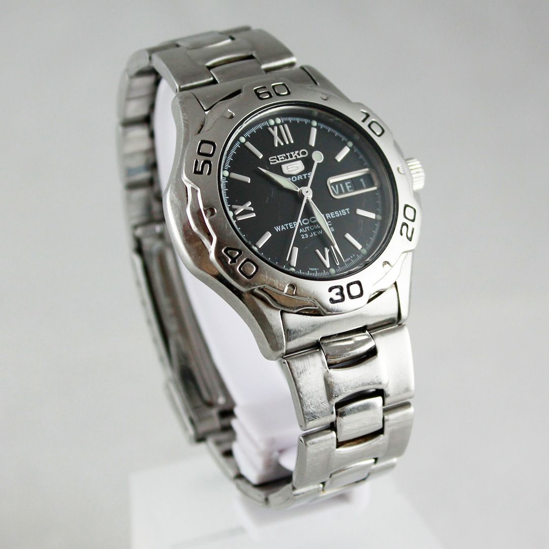 中古 】 SEIKO 5 SPORTS セイコー 7S36-00A0 自動巻き