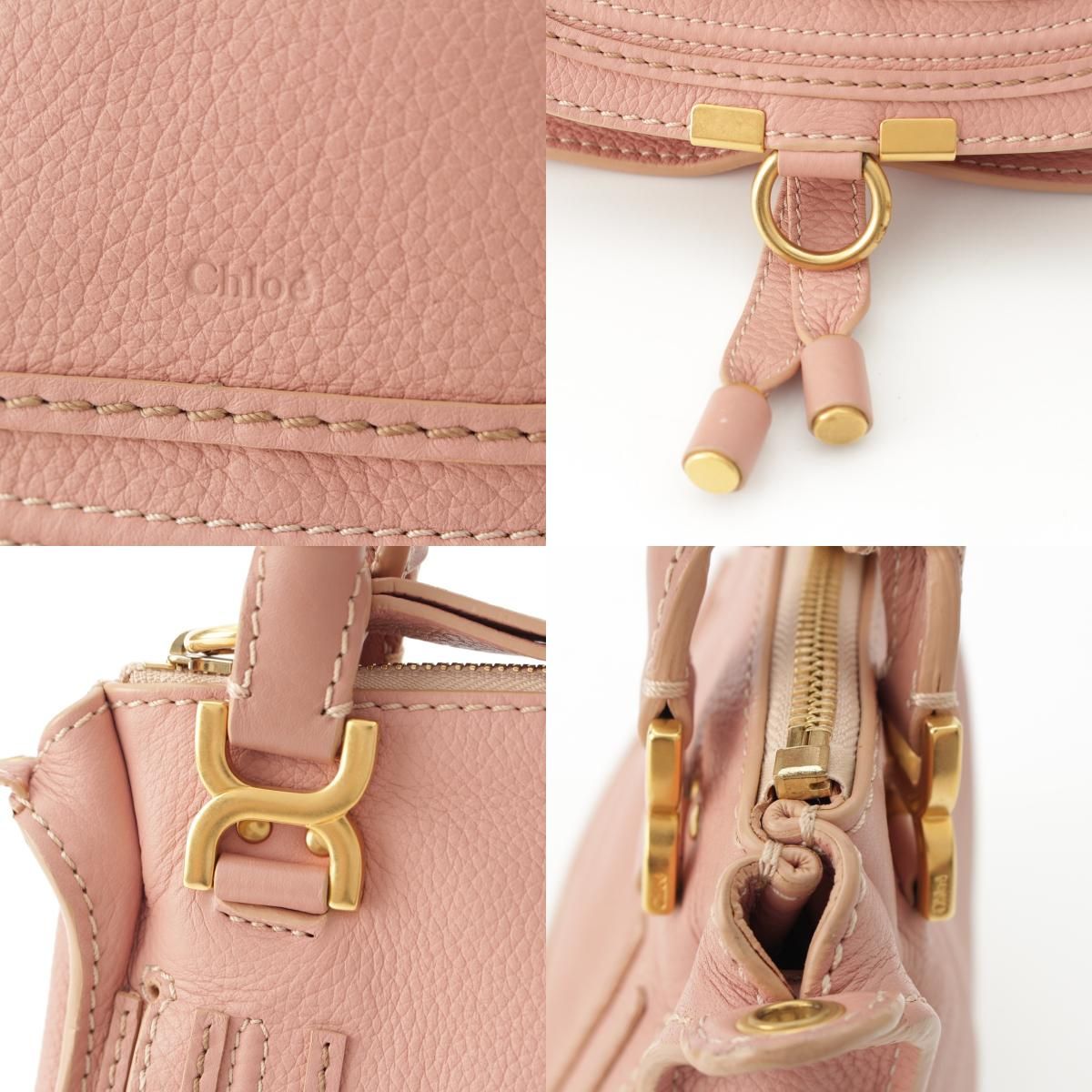 クロエ マーシー レザー 2way ショルダー ハンドバッグ 01145665 