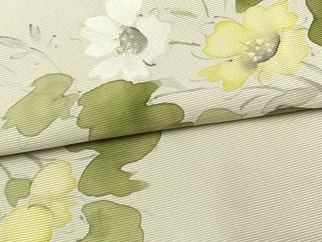 平和屋着物▽小紋　無双　紗袷　紗×絽　手描き　草花文　正絹　逸品　AAAV8399fy 平和屋着物▽小紋 無双 紗袷 紗×絽 手描き 草花文 正絹 逸品