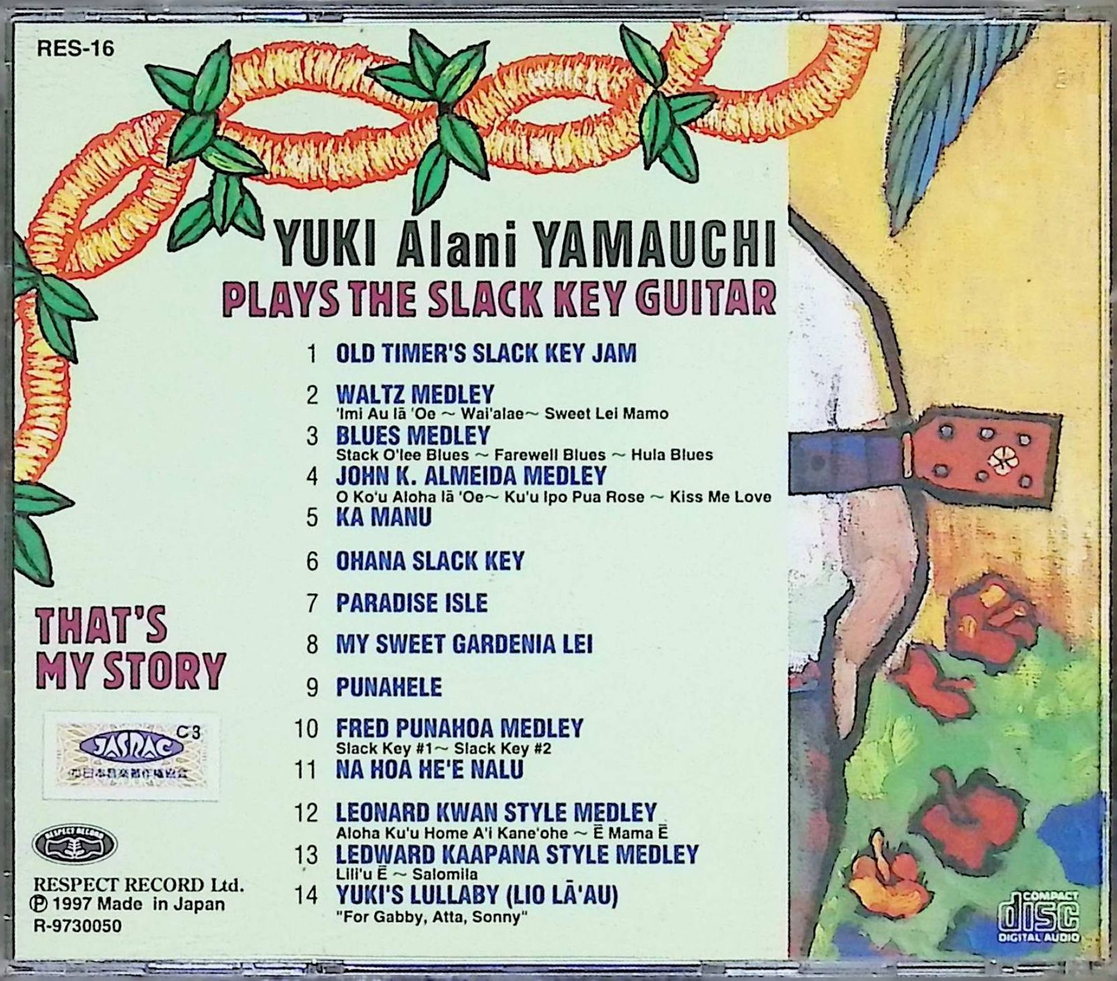 「スラックキー・ギター入門（ギター変則チューニング法）」山内雄喜 編著 1978 PLAYS THE SLACK KEY GUITAR / 山内雄喜 (CD) - メルカリ