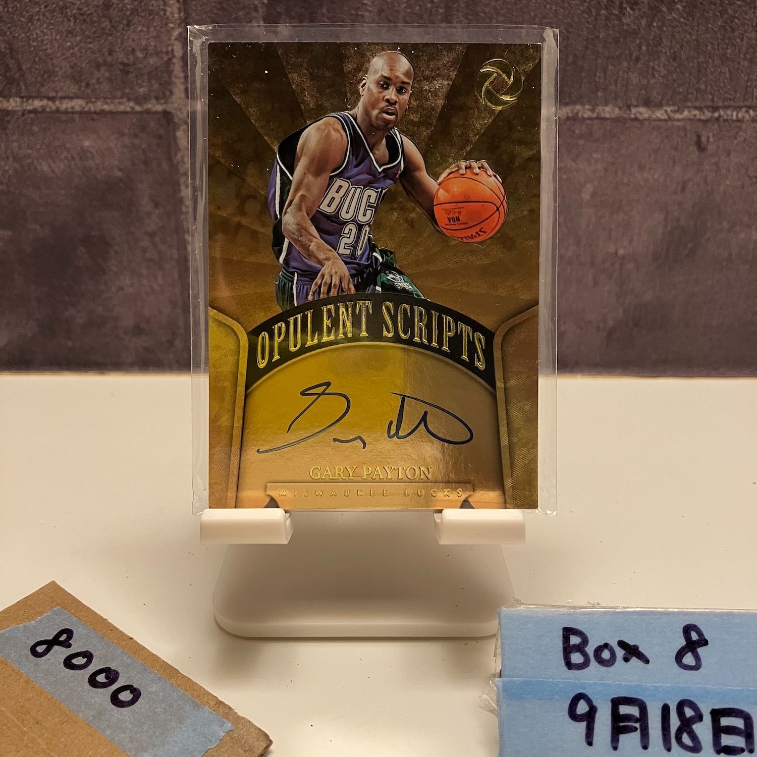 2017-18 Panini Opulence Gary Payton 直筆サイン MILWAUKEE BUCKS