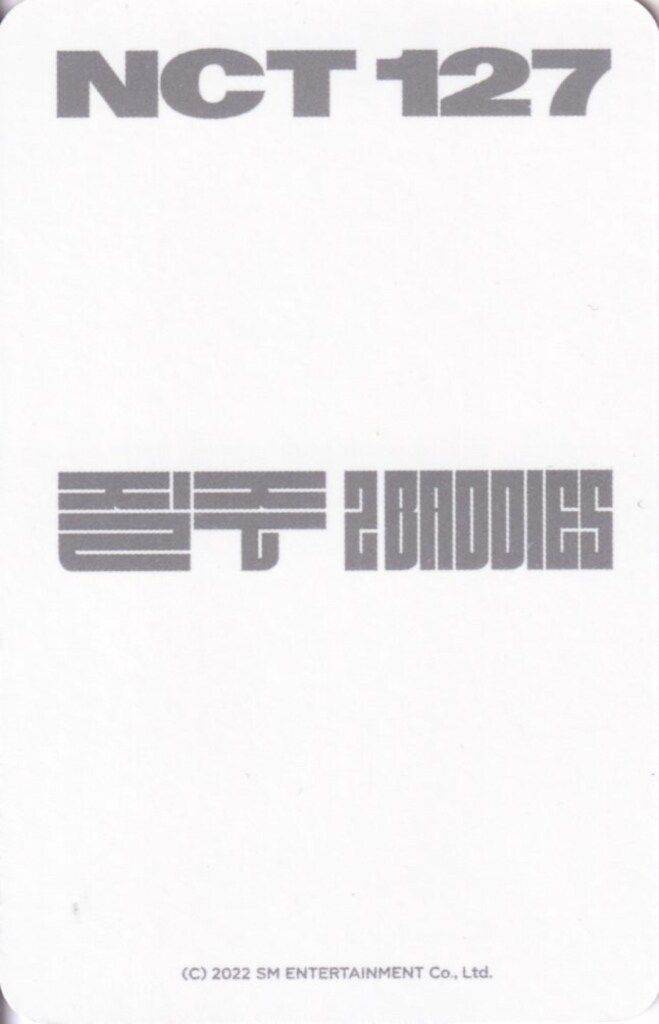 NCT 127 RANDOM TRADING CARD SET DOYOUNG 疾走 2Baddies MD B(3
