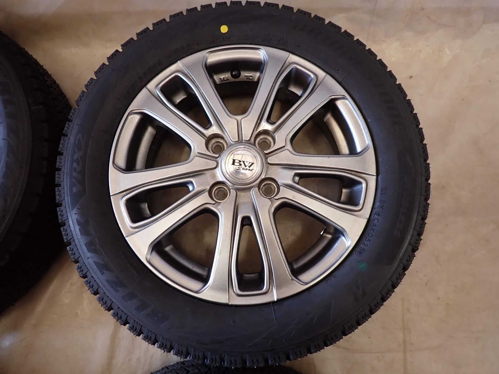 冬 製 4本SET 会社宛 155 65R14×4.5J 75Q ブリヂストン BS ブリザック VRX2 アルミ ワゴンR アルト タント NO D6153 FFCRYSTALESIA_COM