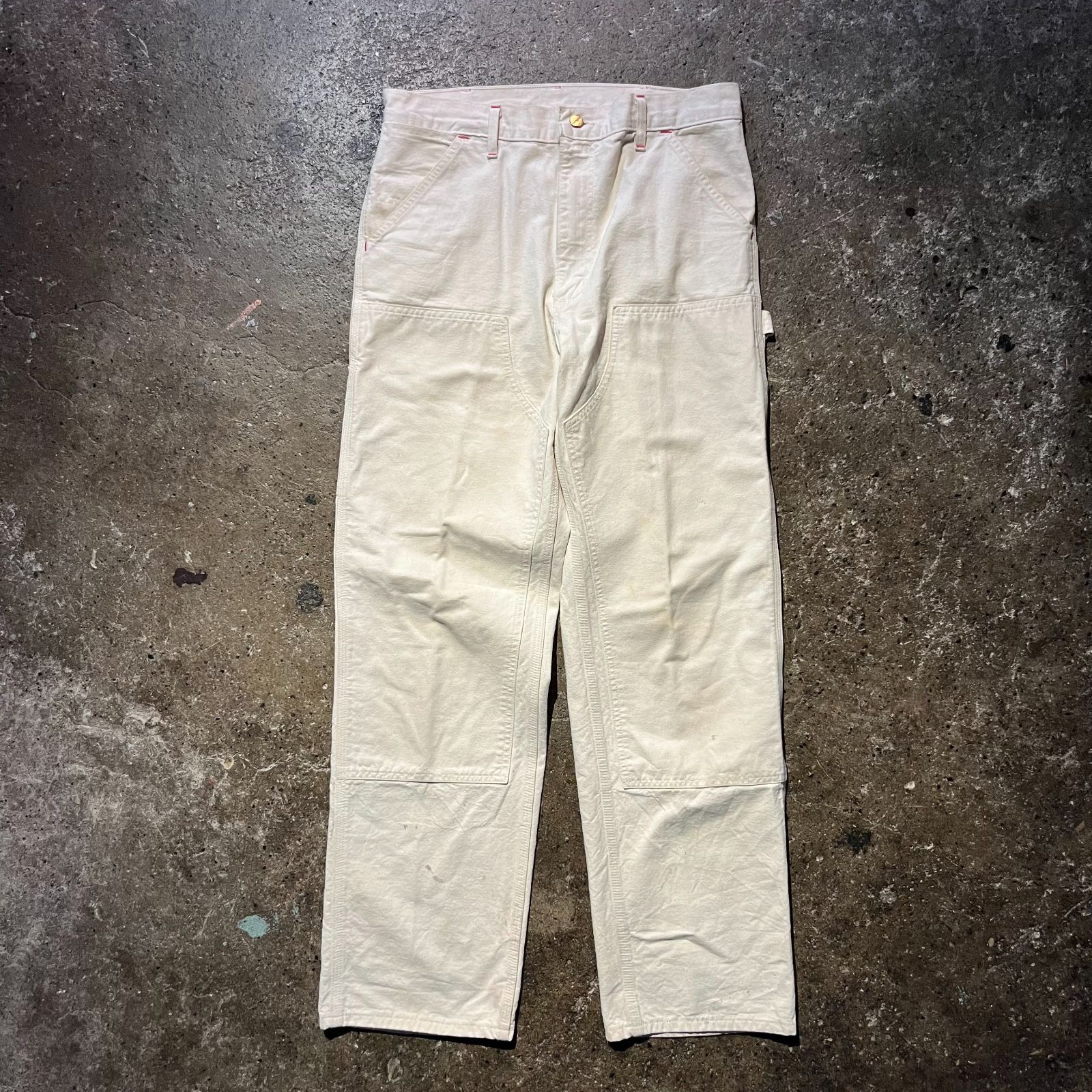 80s 90s USA製　カーハート　ダブルニーペインターパンツ　34×34 美品 希少 USA製 90s カーハート ダブルニー ペインター