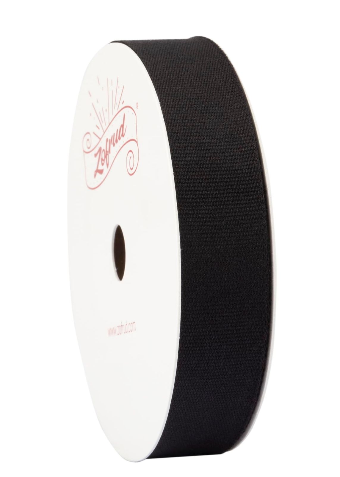 新品 【Zofrud】コットンリボン幅16mm x 9m巻 - ハンドメイド・DIY・手芸・ラッピング・花束・ウェディングに最適 (ブラック)