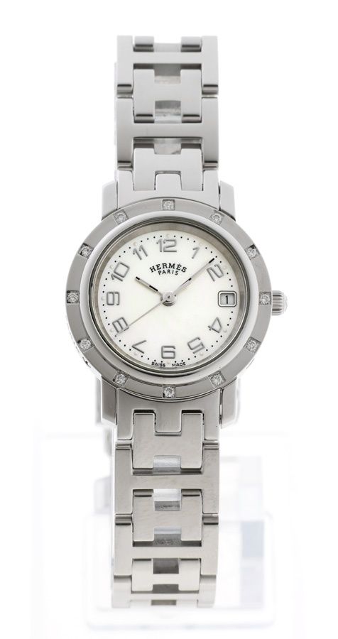 HERMES　CL4.220　クリッパー　ナクレ　 WhiteシェルDial HERMES CL4.220 クリッパー ナクレ WhiteシェルDial