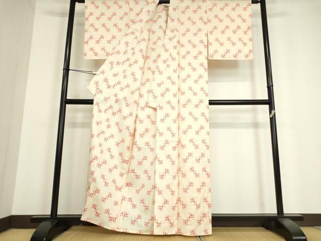 平和屋着物○上質な紬 段違い 三越扱い 正絹 逸品 AAAY8922ph