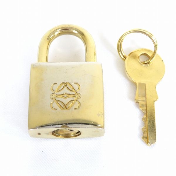 ae ロエベ LOEWE カデナ ゴールド 金 南京錠 パドロック 鍵 キー