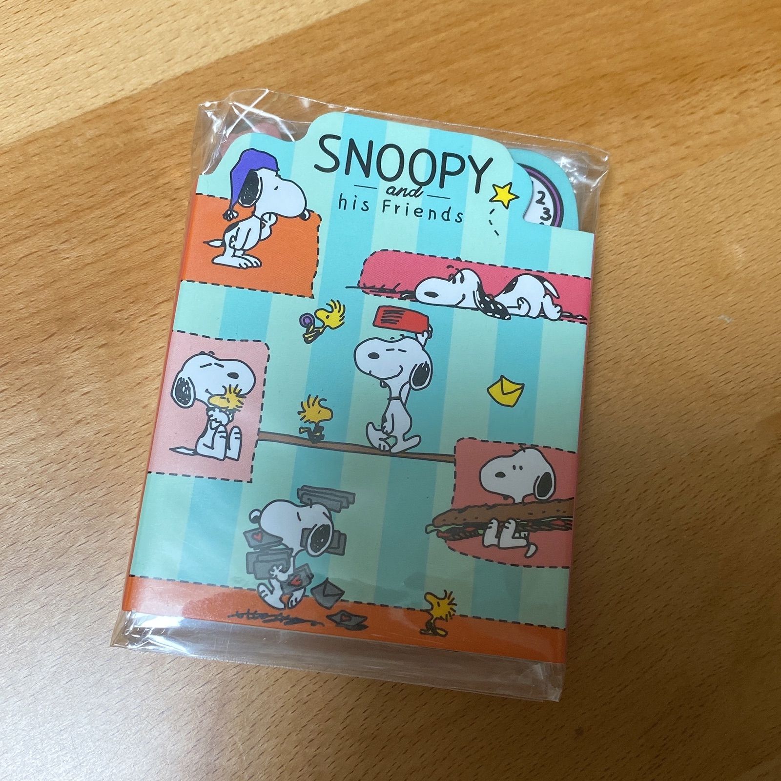 SNOOPY スヌーピー PEANUTS メモ帳 付箋 ふせん パタパタメモ帳