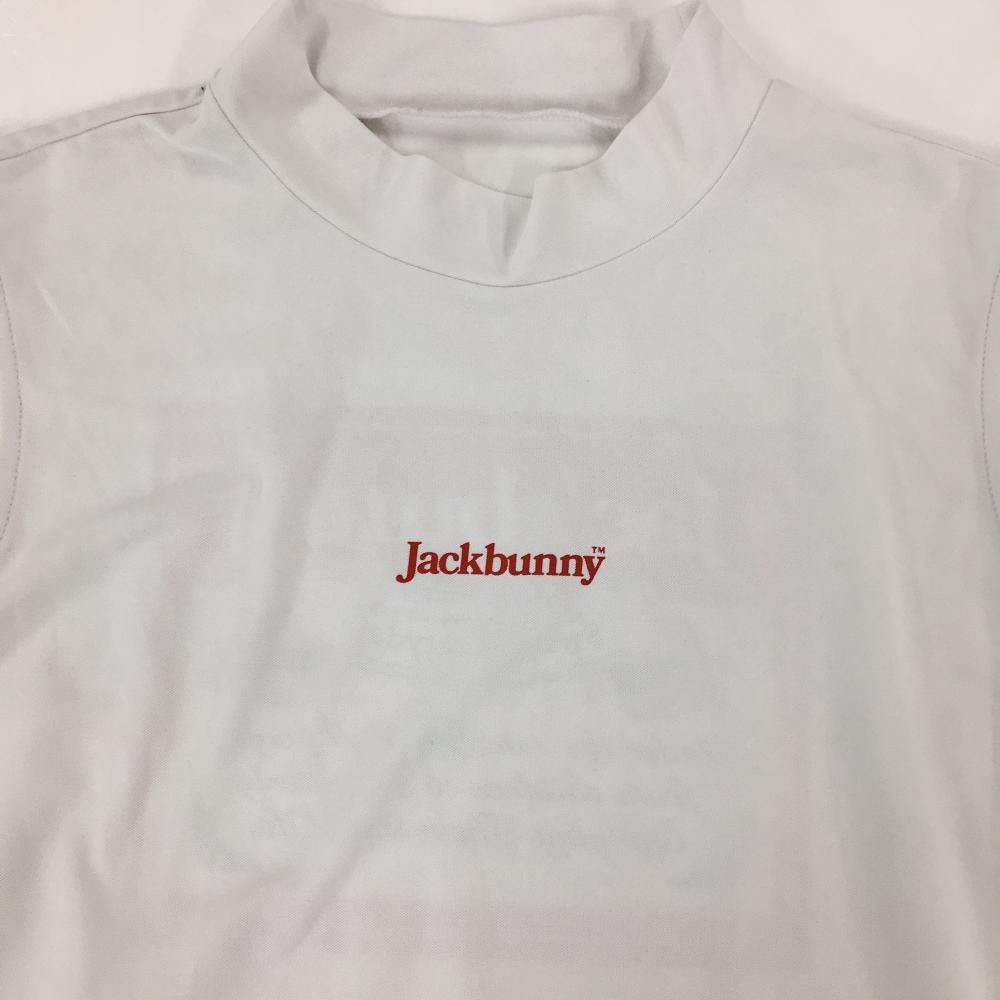 ジャックバニー ノースリーブハイネックシャツ 白×レッド レディース 2(L) ゴルフウェア 2025年モデル Jack Bunny 超美品ジャックバニー ノースリーブハイネックシャツ ジャックバニー 肩 ブルー×白 レディース（袖の長さノースリーブ）の通販