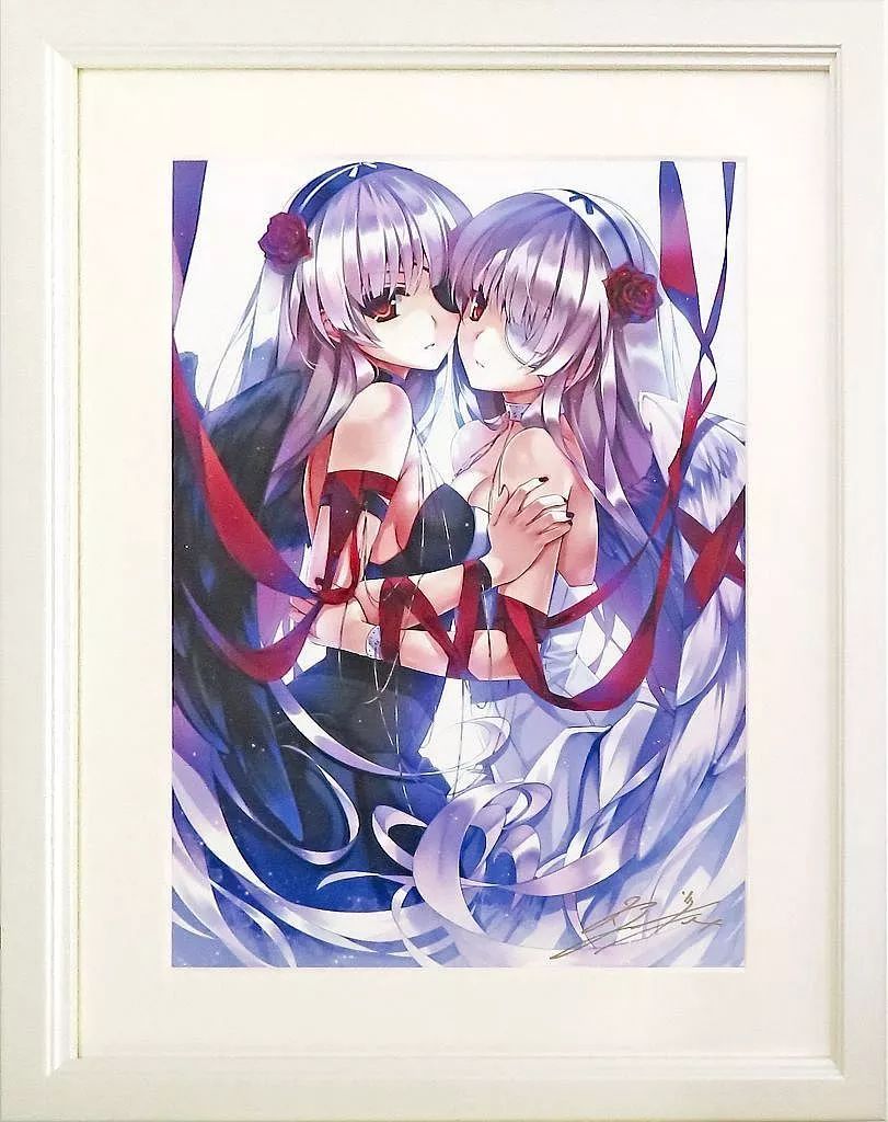 中古】セル画・原画 深崎暮人 直筆サインA3複製原画・Twice
