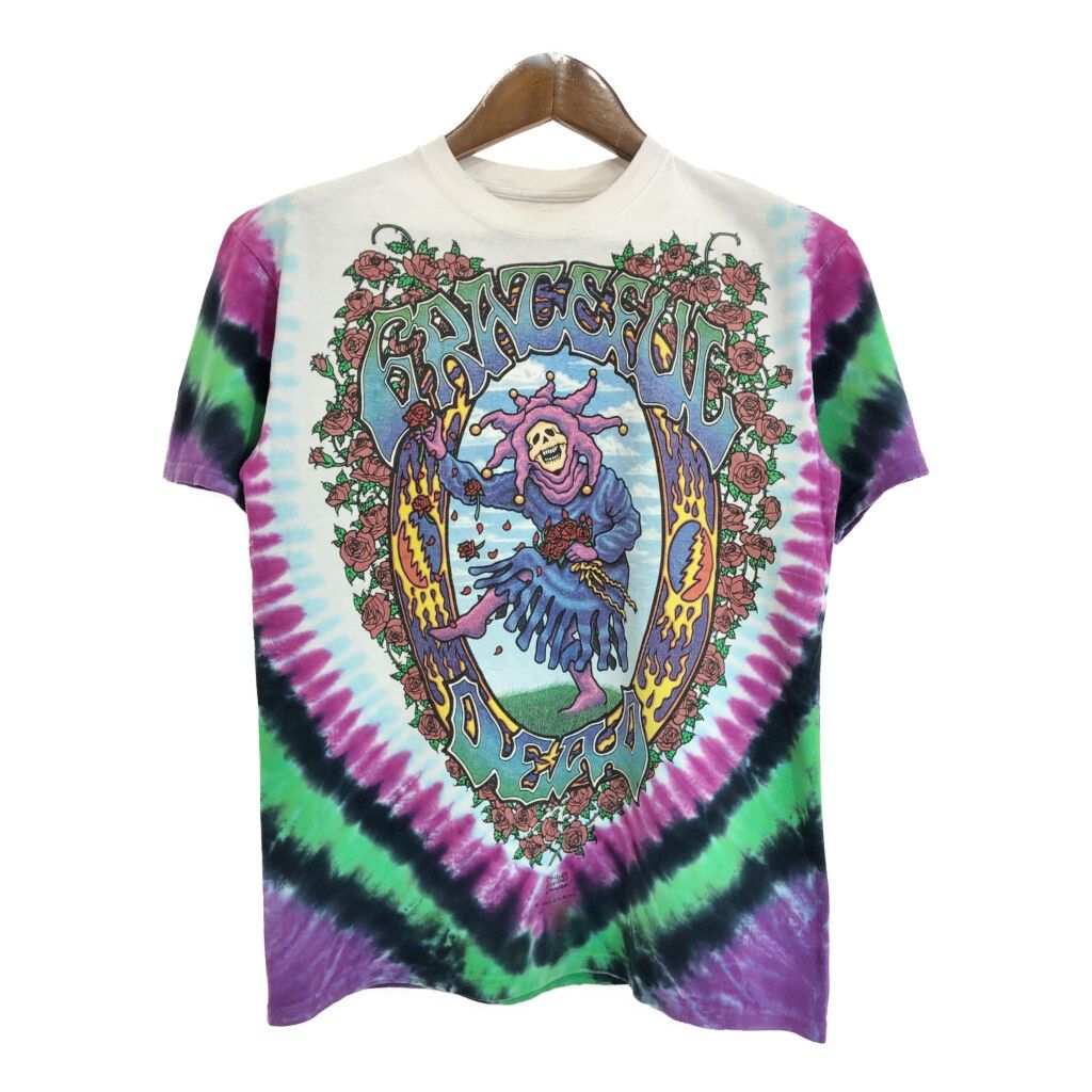 LIQUID BLUE リキッドブルー GRATEFUL DEAD グレイトフル デッド 半袖Ｔシャツ バンド タイダイ マルチ メンズ M 古着 U2537