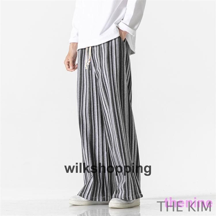 うさとの服　ストライプスカート風サルエルパンツ うさと ストライプ柄 サルエルパンツ うさとの服 ストライプスカート風