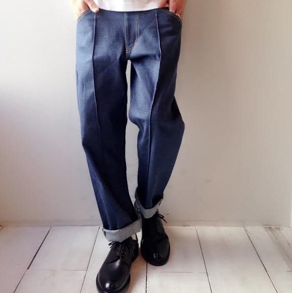 CLASS クラス 日本製 LOT200 センタークリース セルビッチデニムパンツ 