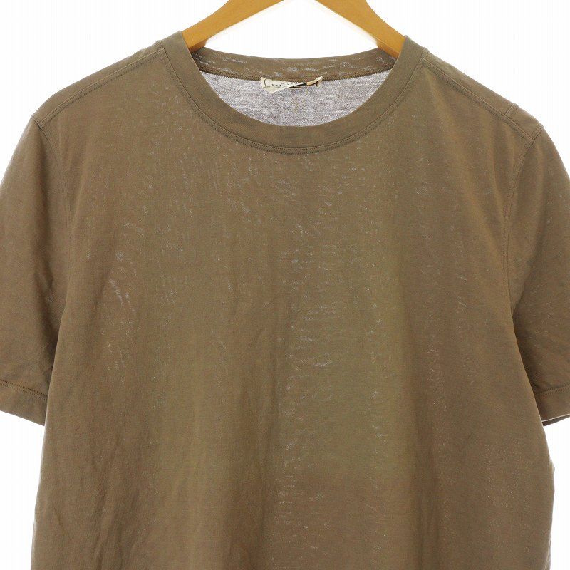 HERMES エルメス Tシャツ・カットソー 茶 M 4103525F0072 HERMES エルメス 衣類 H刺繍Tシャツ メンズXL ホワイト コットン