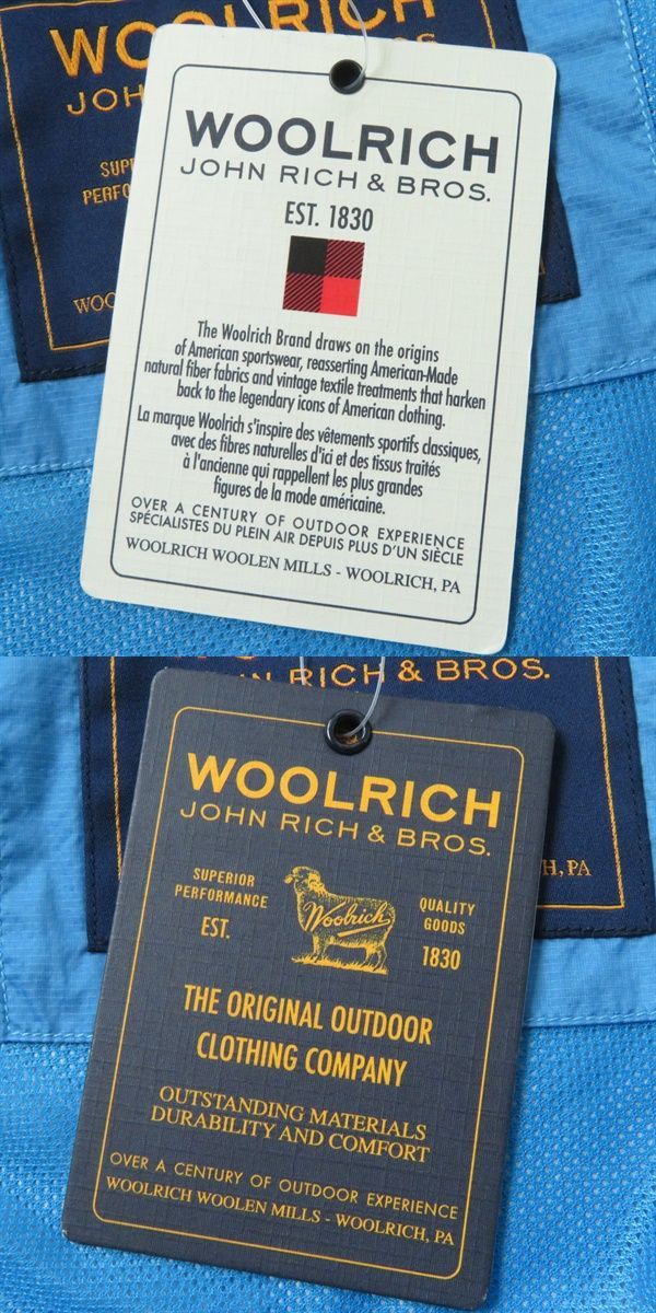 未使用品◇薄手◎ WOOLRICH ウールリッチ 裏地メッシュ ラグラン