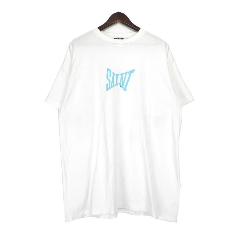 セントマイケル SAINT MICHAEL 24SS SS TEE RIBON SAINT SM YS8 0000 012 リボン ロゴ 半袖 Ｔシャツ 41260