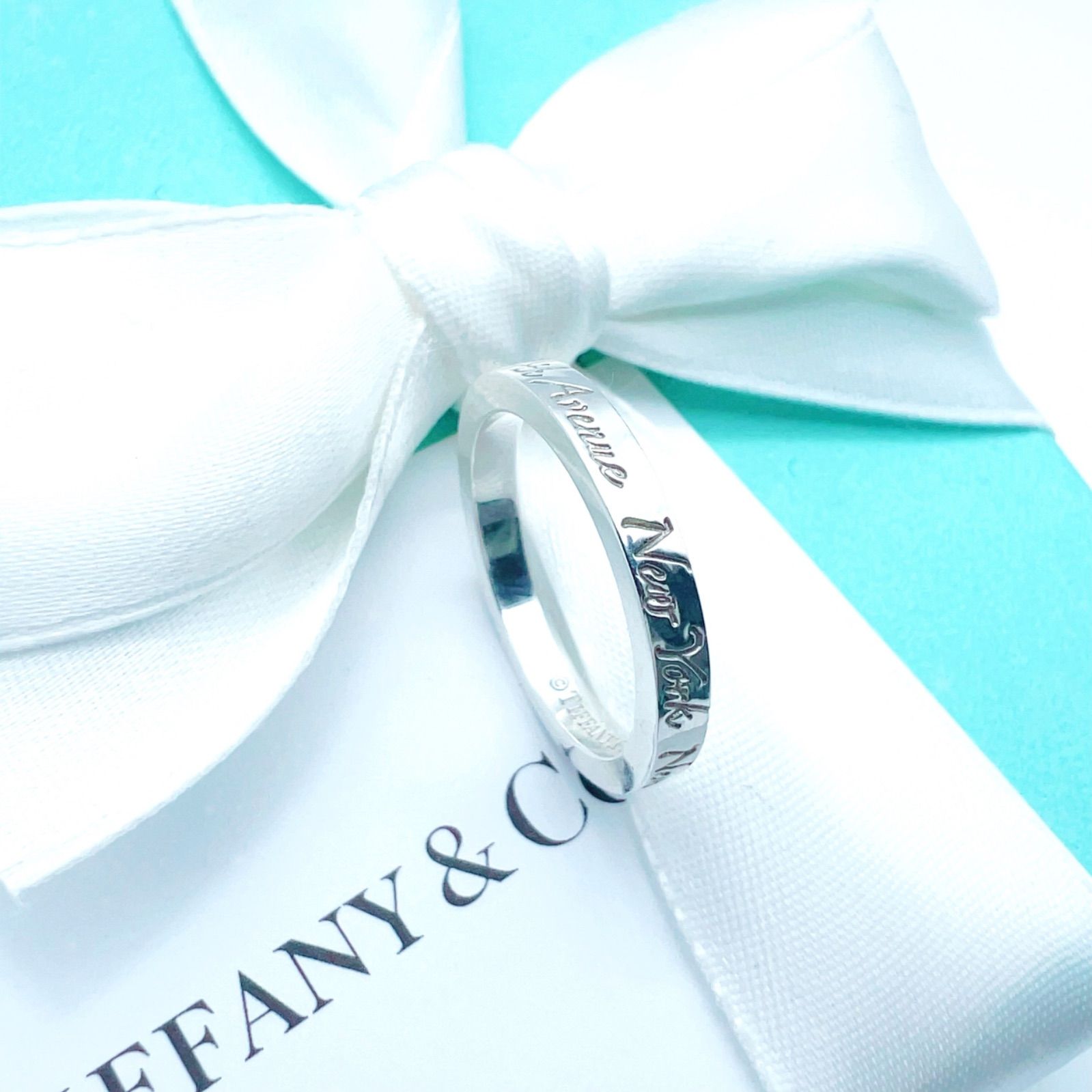 美品✨Tiffanyティファニーノーツリング ナロー指輪シルバー925