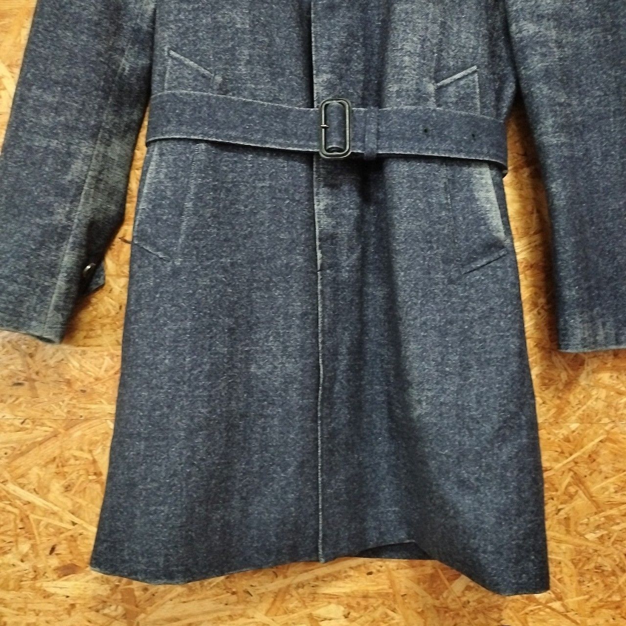 EDIFICE ステンカラーコート ネイビー 紺 エディフィス EDIFICE コート