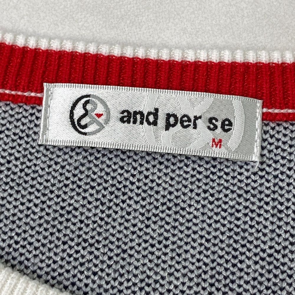 サイズ：M AND PER SE アンパスィ 2024年モデル ニットセーター ロゴ総