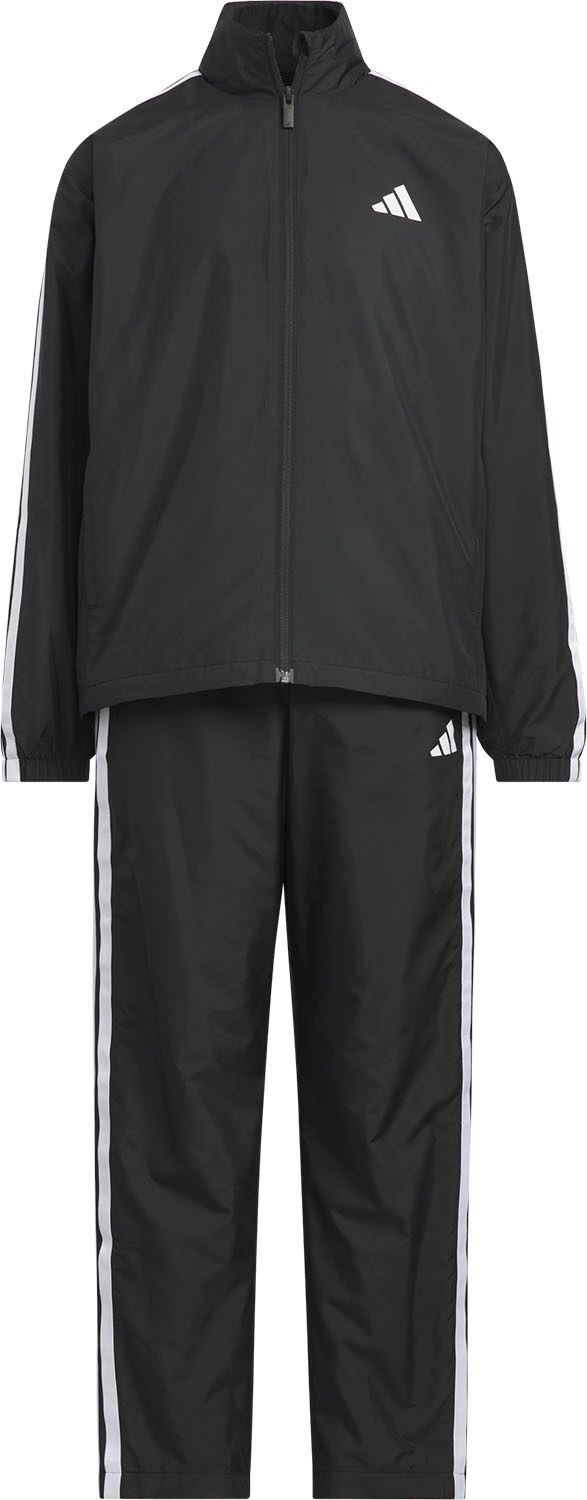 アディダス adidas マストハブ ルーズフィット ブロック 起毛トリコット トラックスーツ キッズ ジュニア 子ども 上下セット トレーニングスーツ ルーズフィット KO216 JZ8702 トップス ブラック