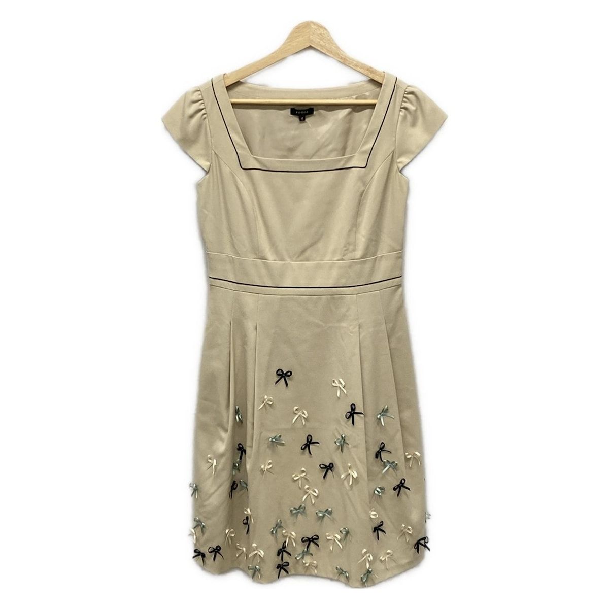 TOCCA(トッカ) ワンピース サイズ4 S レディース - ベージュ×黒 その他