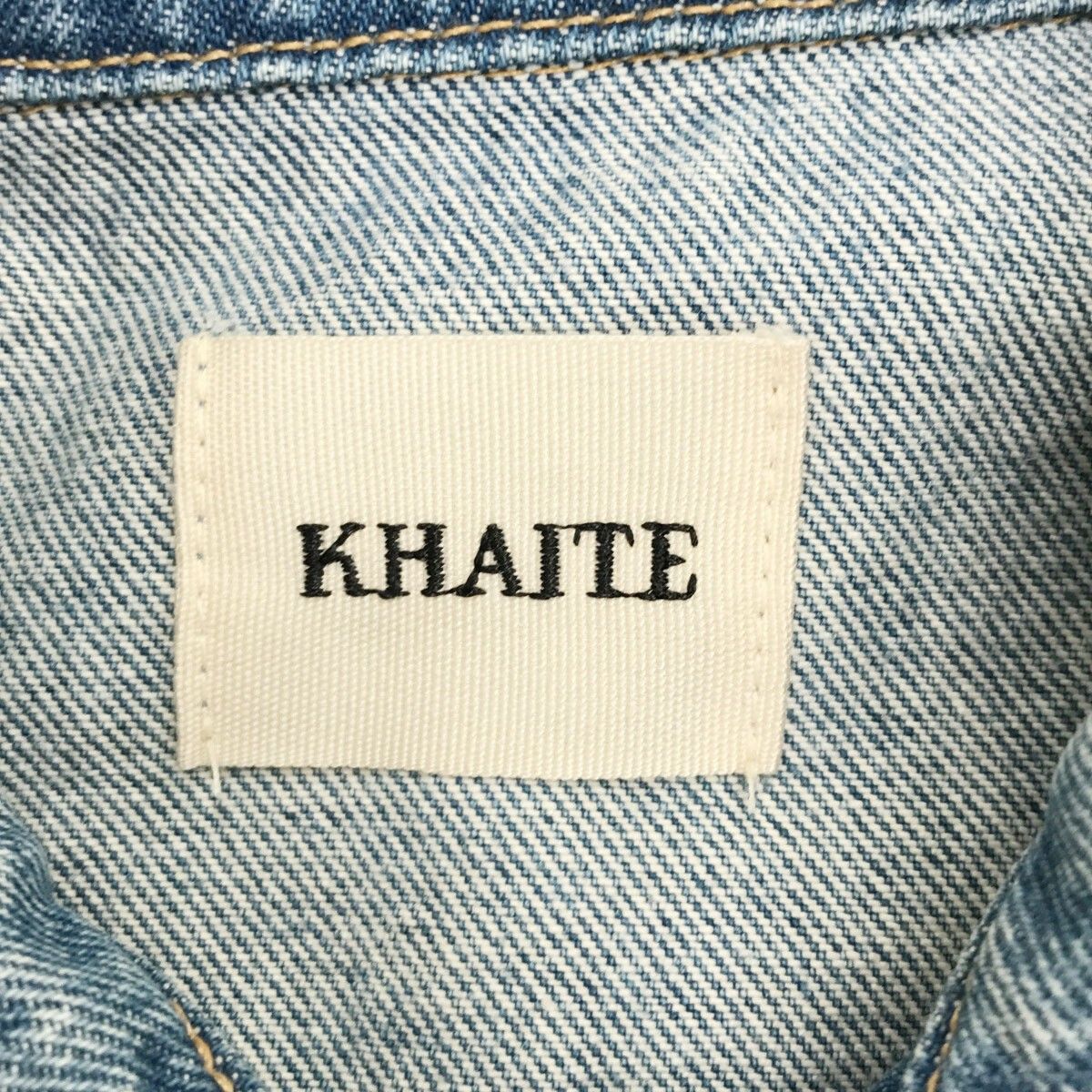 KHAITE ケイト RIZZO DENIM JACKET クロップドデニムジャケット  インディゴ Khaite Rizzo Denim Jacket | Saks Fifth Avenue