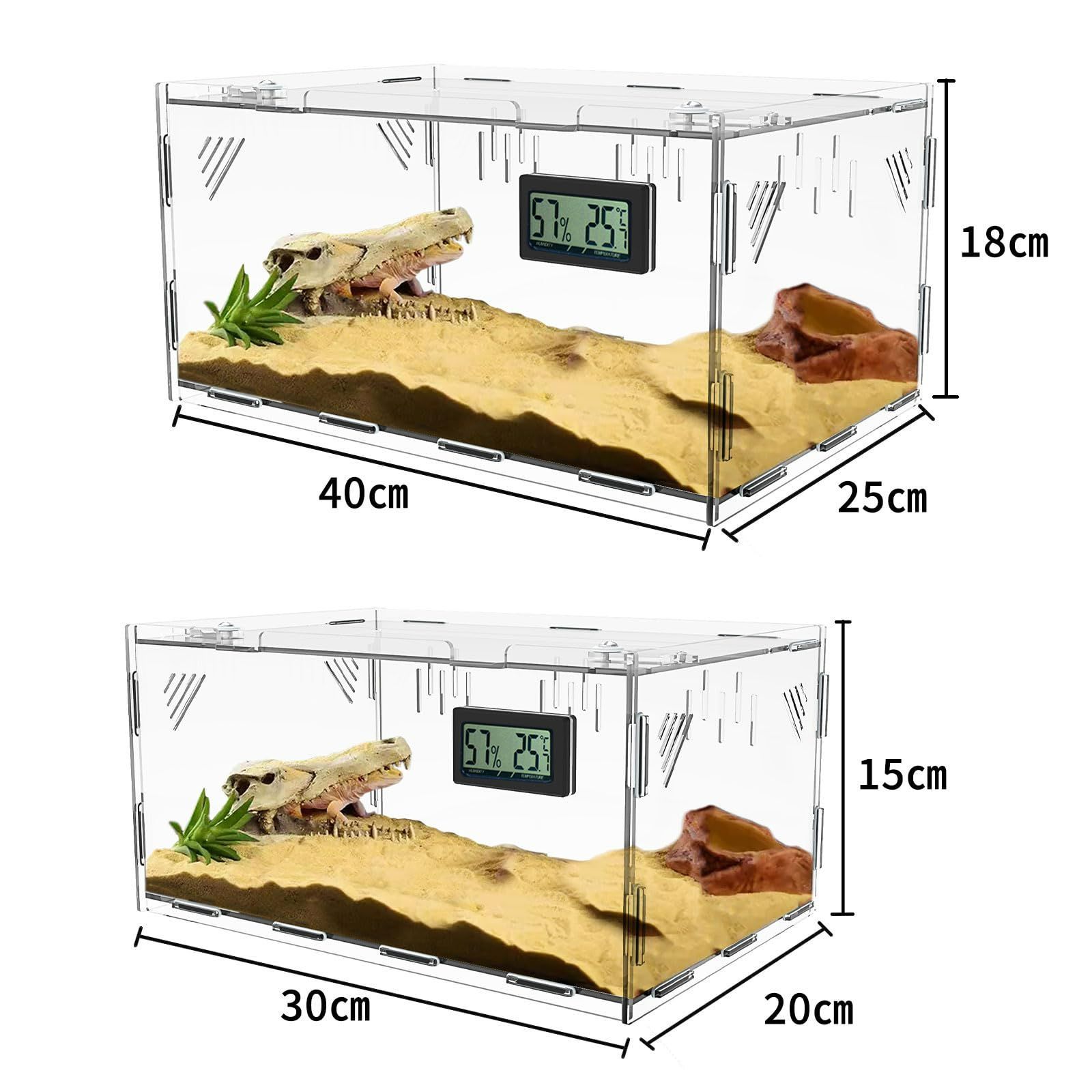 爬虫類　両生類　飼育ケージ　前開き　50×30×25 爬虫類 両生類 飼育ケージ 前開き 50×30×25 Review fashionable small