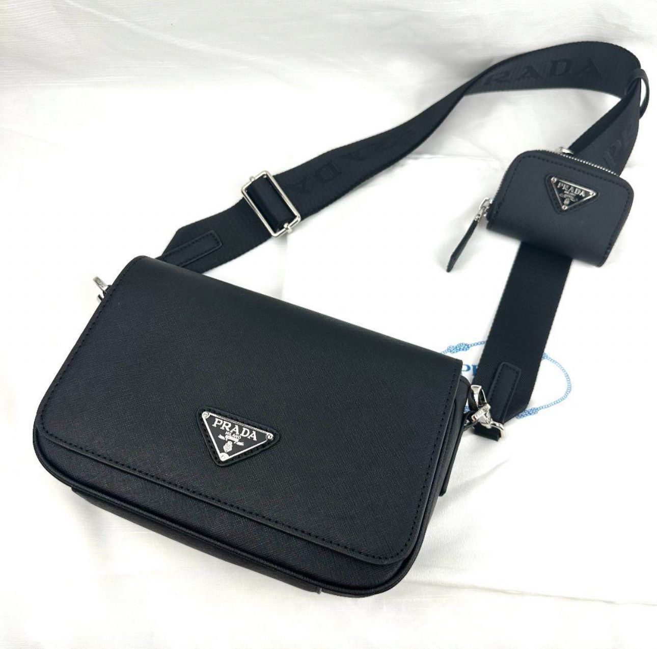 美品/箱付き】PRADA プラダ メンズショルダーバッグ - メルカリ 