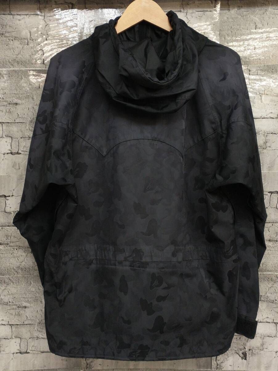 アベイシングエイプスノボジャケット GORE-TEX サイズS ブラックカモ迷彩 A BATHING APE アベイシングエイプ スノボジャケット GORE-TEX サイズS