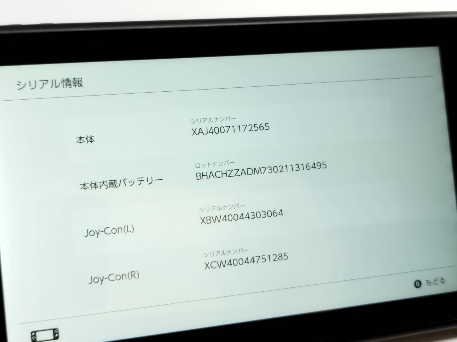 2018年製 Joy-Conハンドル