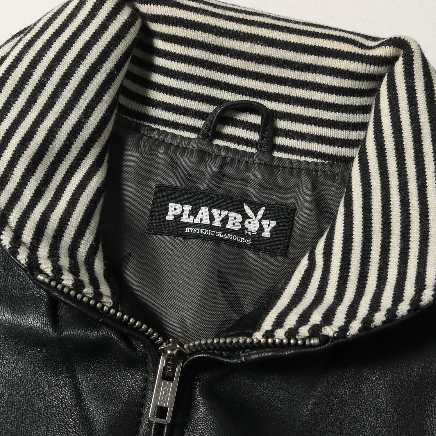 ヒステリックグラマー PLAYBOY VIP レザー バーシティジャケット M 