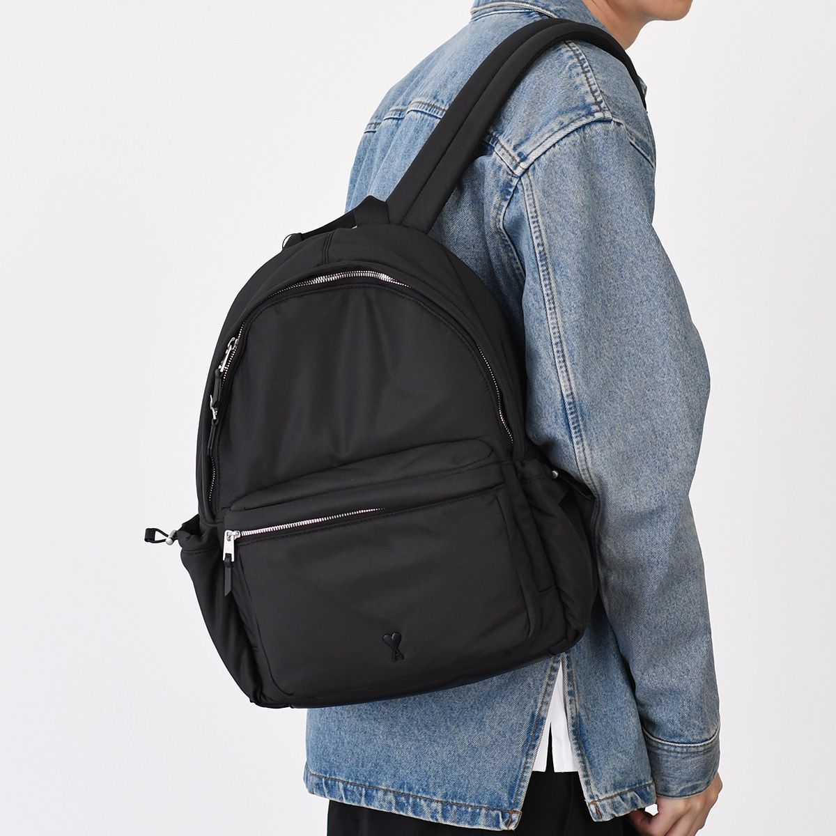 ナイロン バックパック ブラックAmi de Coeur AMI Paris ​Ami de Coeur Nylon Backpack | Saks Fifth Avenue