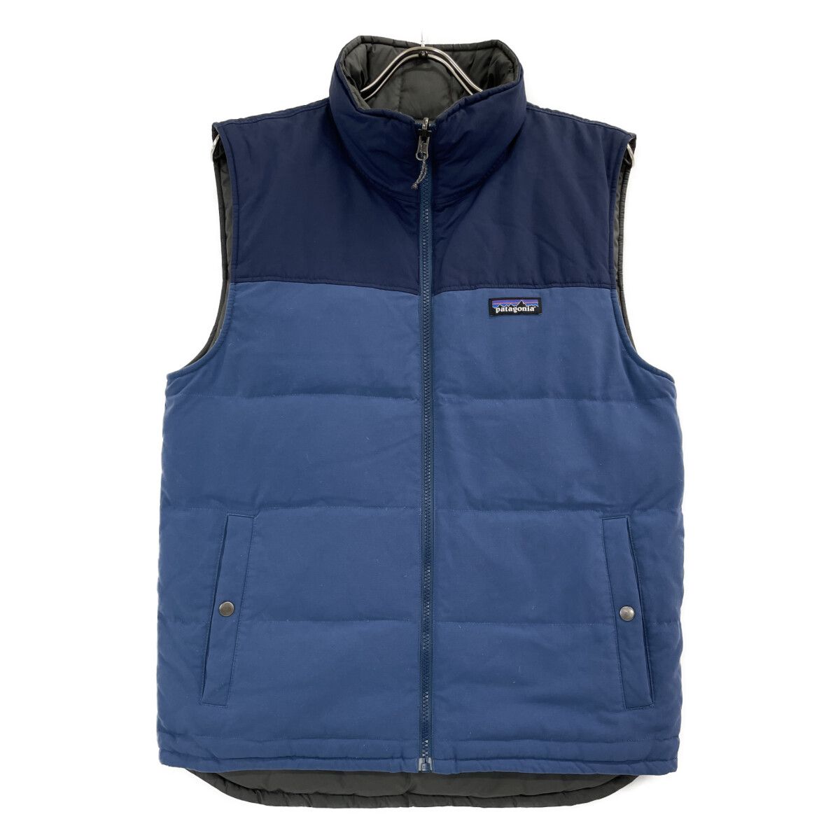 patagonia パタゴニア ネイビー×グレー リバーシブルビビーダウンベスト 表記なし