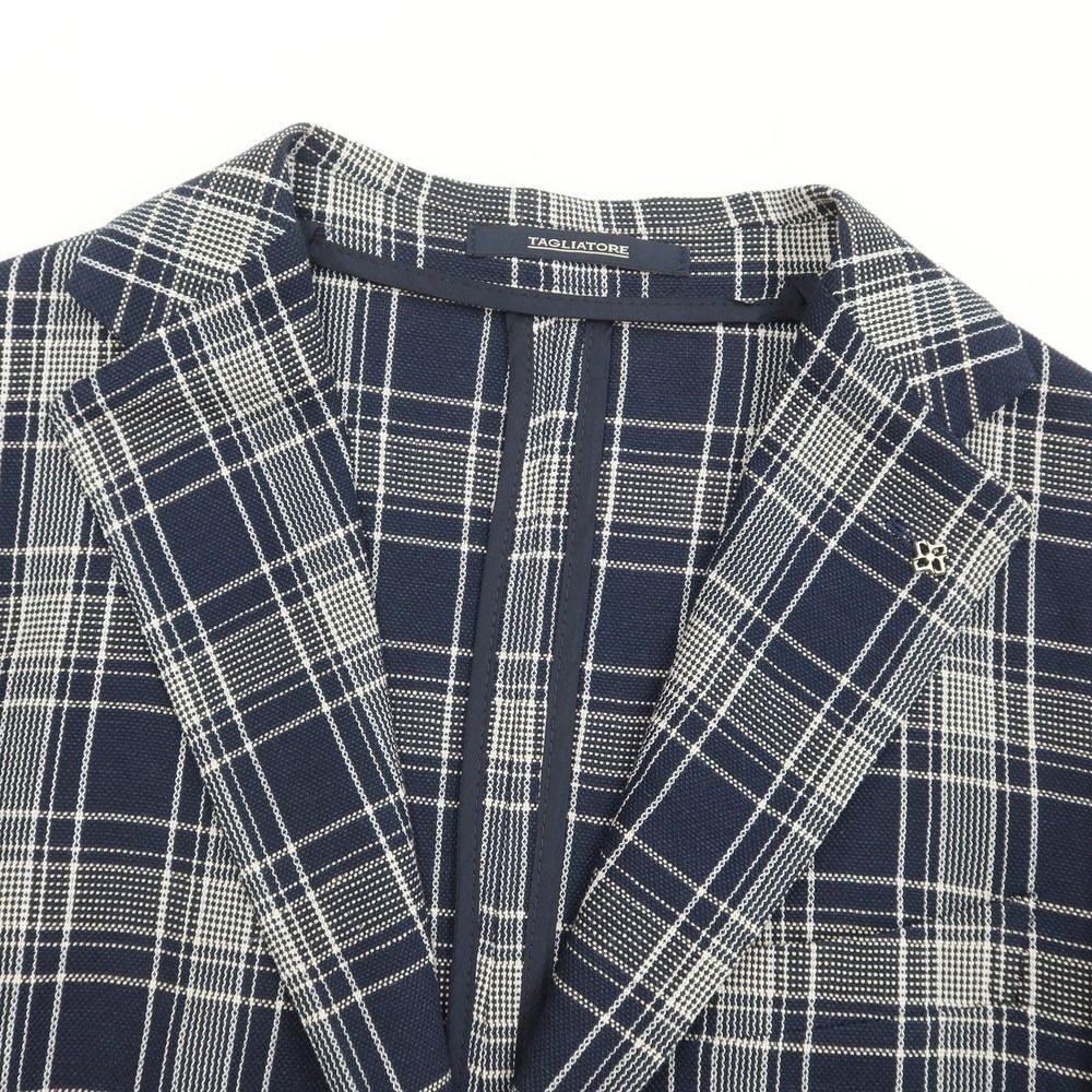 新品】タリアトーレ TAGLIATORE コットンリネン チェック ジャケット