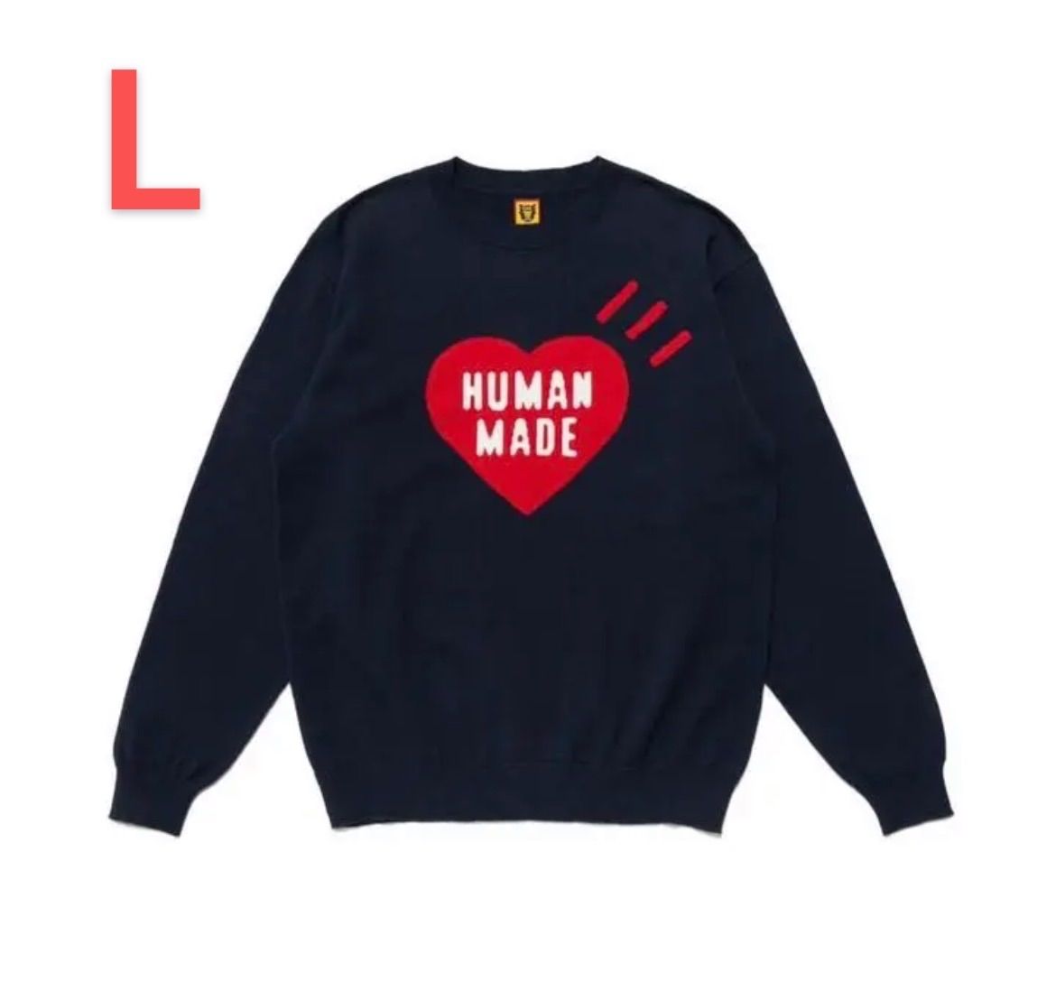 human made ニット　セーター　ラビット　カーキ　ヒューマンメイド