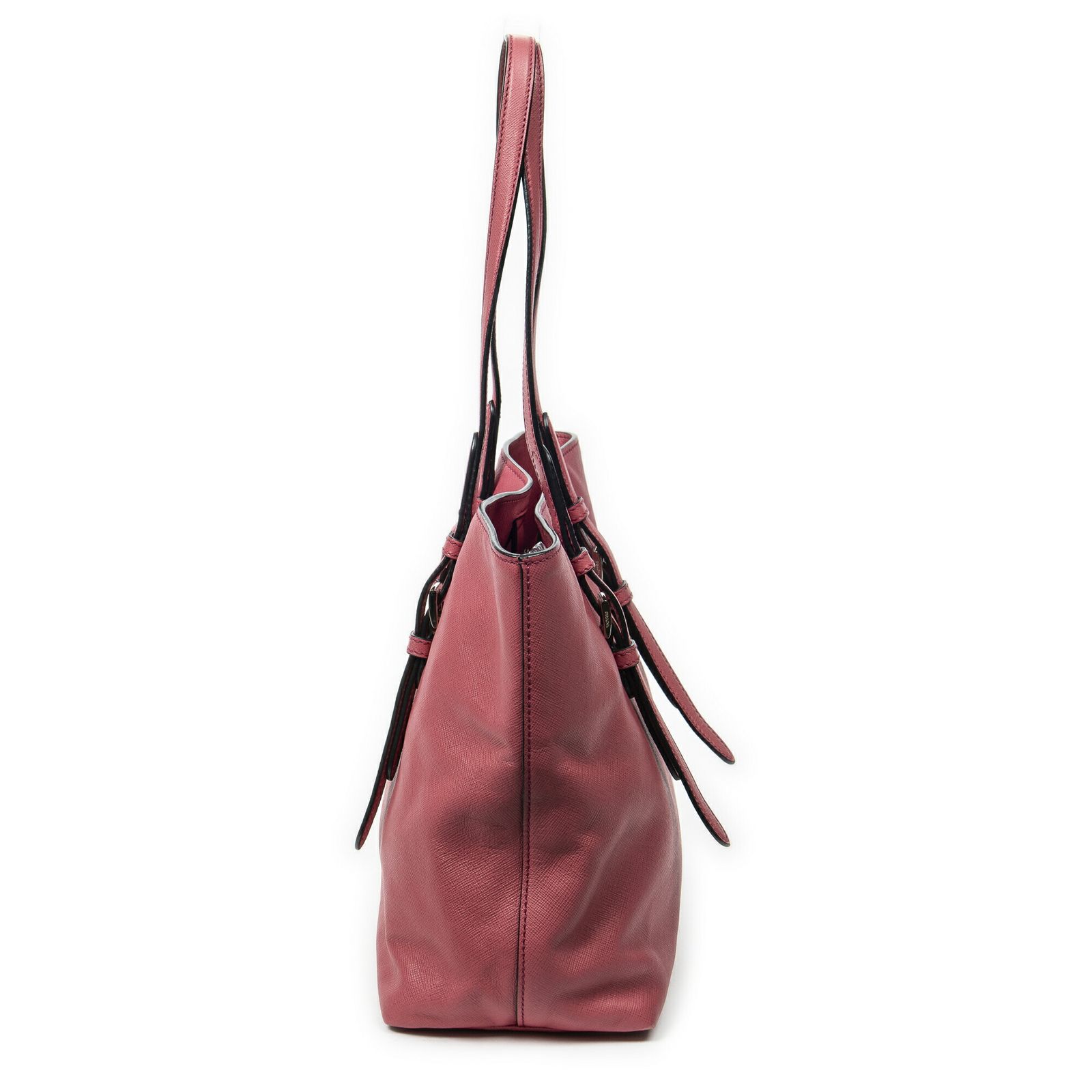 【人気売れ筋】 PRADA プラダショッピングトートピンクサフィアーノレザーA