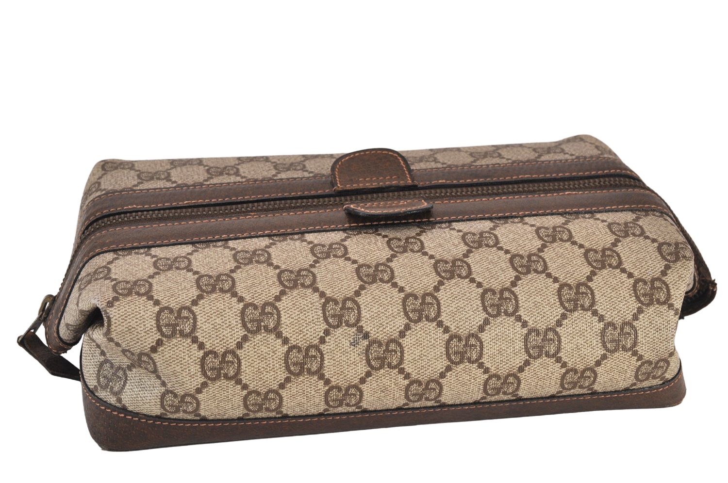グッチ　ヴィンテージポーチ　小物いれ GUCCI(グッチ) Vintage GG canvas pouch ヴィンテージ GG