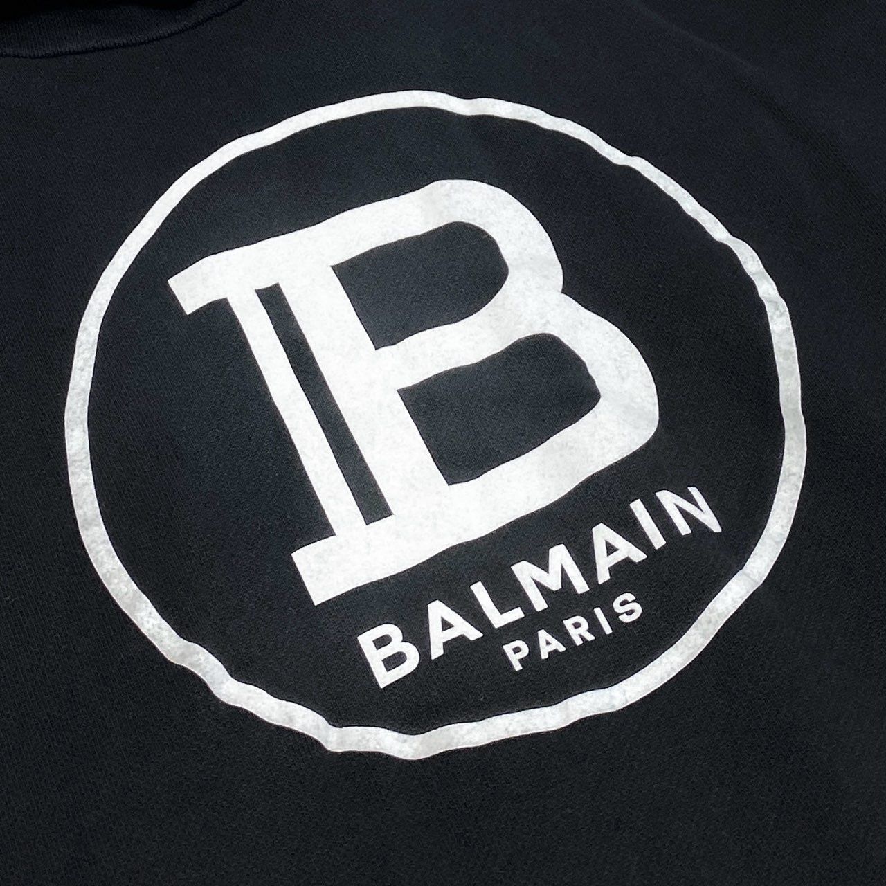 19g28 BALMAIN バルマン ロゴプリント サイドジップ プル