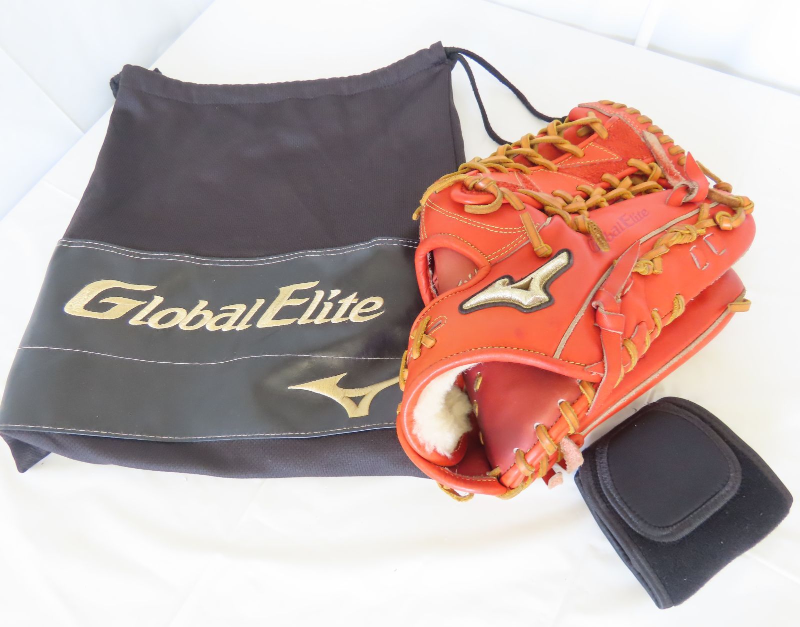 MIZUNO ミズノ Global Elite Dlink H Selection ∞ グローブ リストバンド 0508-726|80 JN