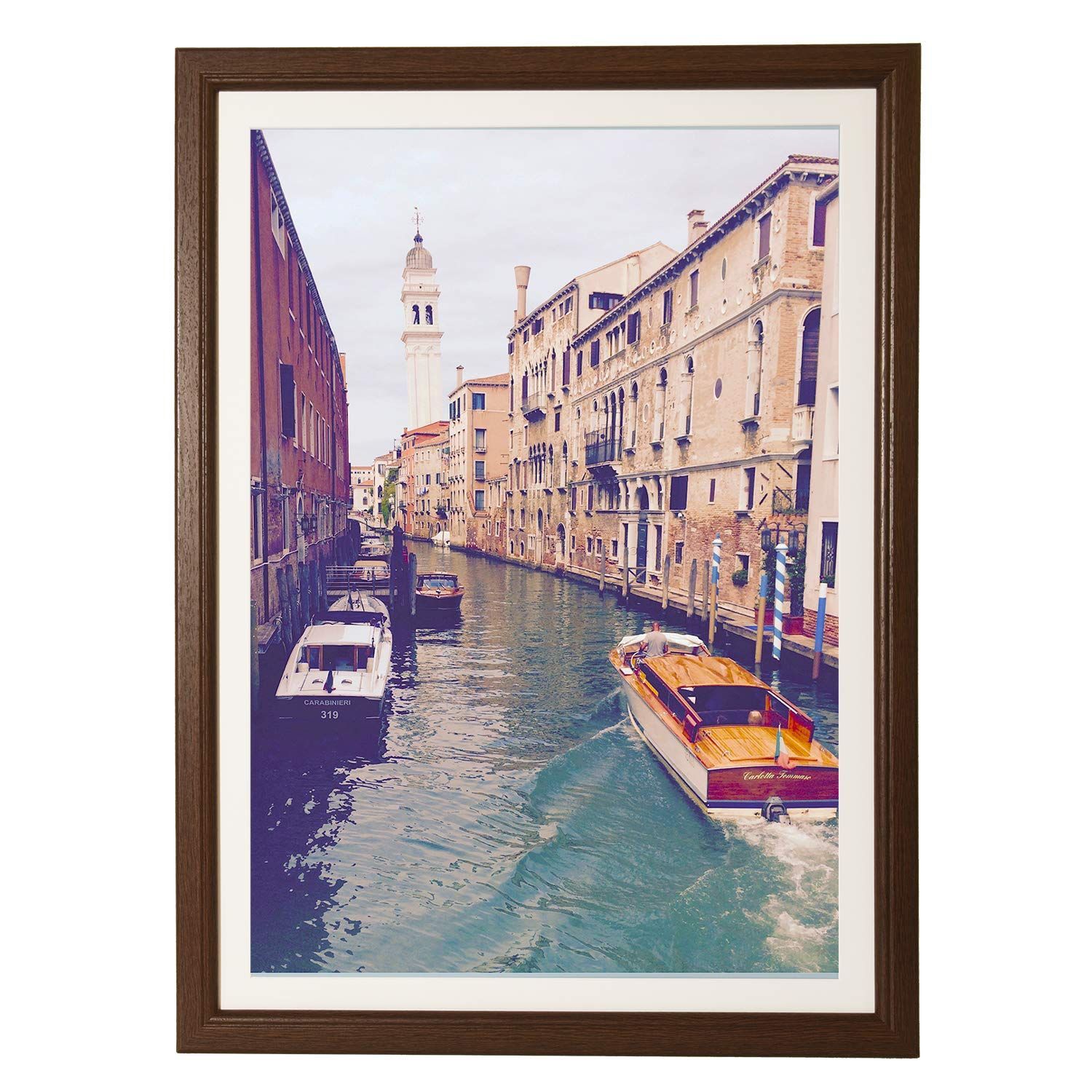 Color:ブラウン_Size:A2_Style:マット付き KING 木製 ポスターフレーム