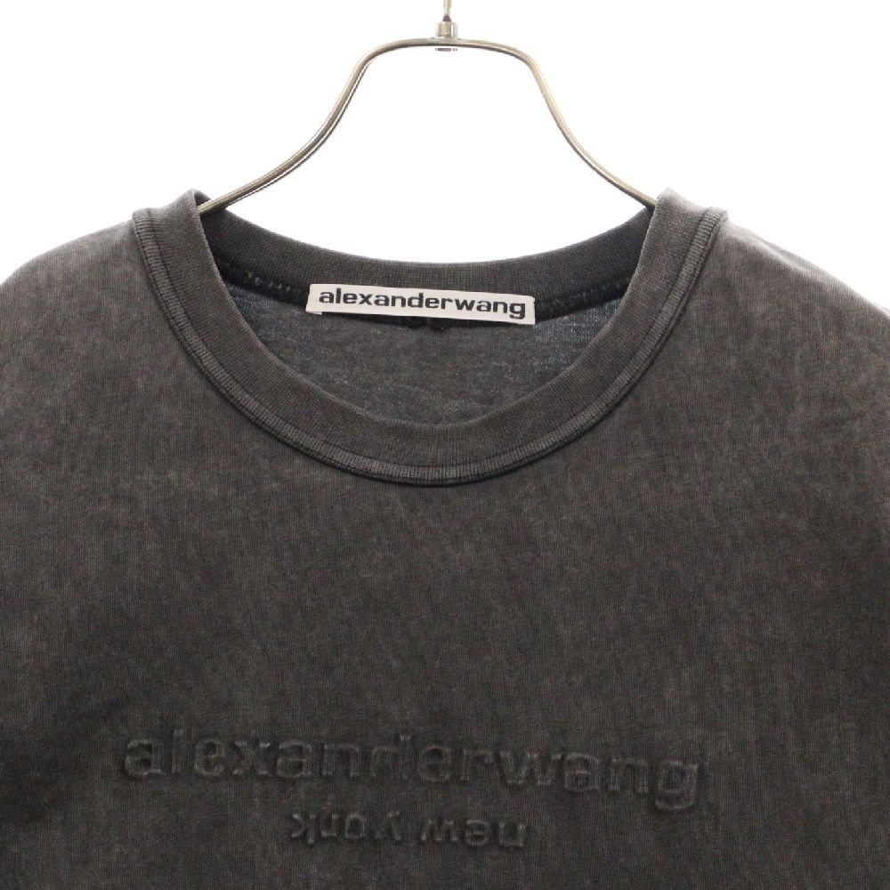 ALEXANDER WANG (アレキサンダーワン) エンボスロゴ フロントロゴ 半袖  