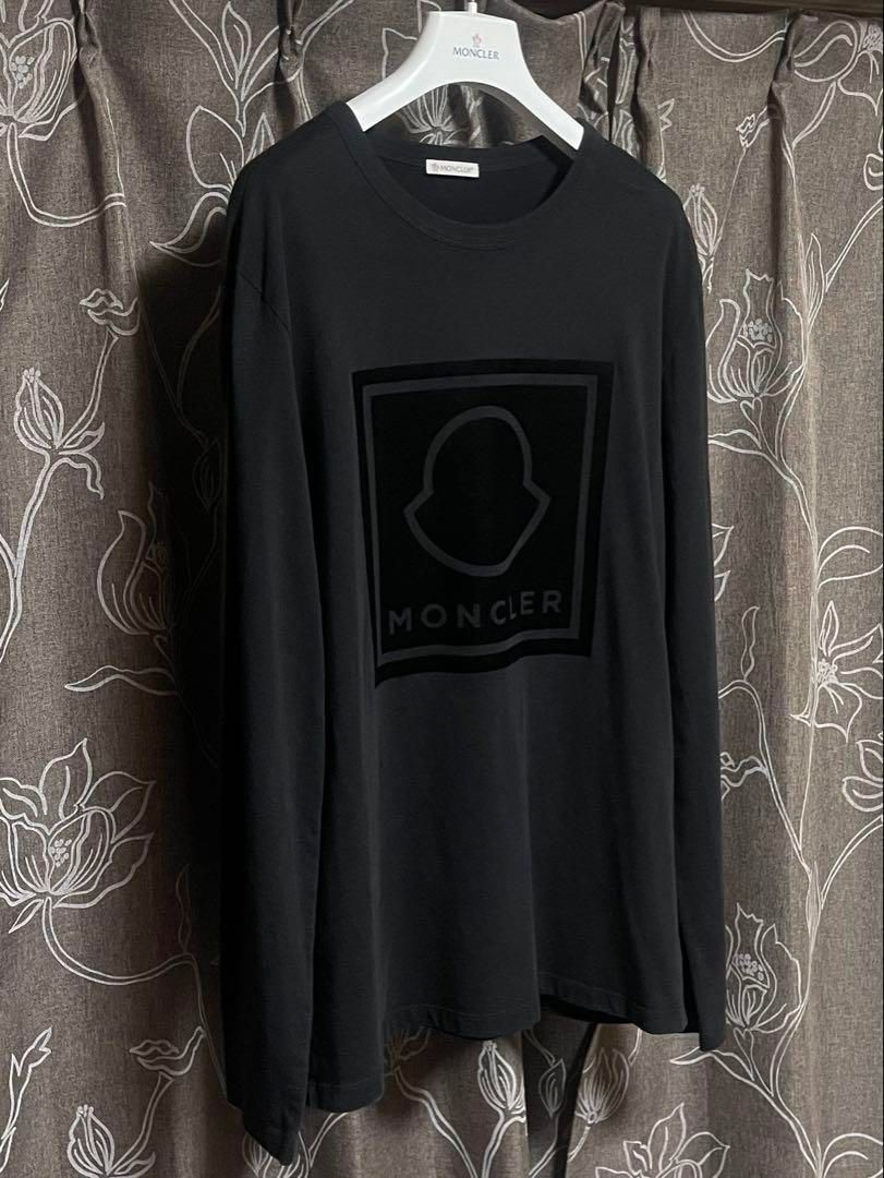 国内正規モンクレール MONCLER ロンT 長袖 グラデロゴ 定価70000円 極上☆国内正規モンクレール MONCLER 長袖 ロンT 定価 7万5000円
