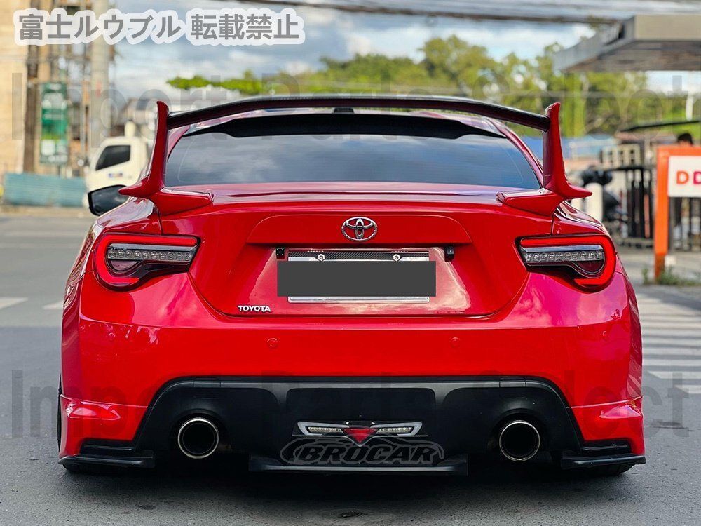 スバル BRZ ZC6 トヨタ86 ZN6 リア トランク スポイラー / リアウィング リップ ディフューザー エアロ カバー トヨタ86 ZN6リアウィング リアスポイラー トヨタ 86 ZN6 スバル BRZ