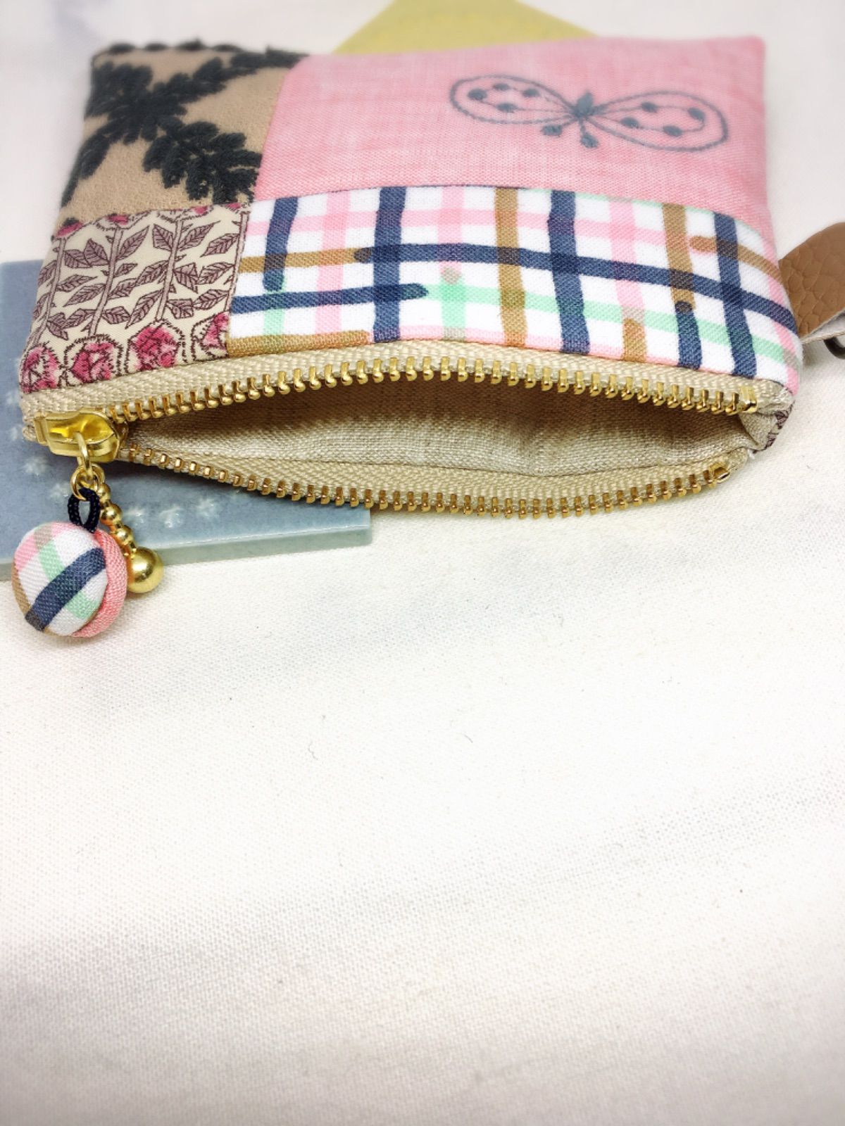 312.41.chouchoのパスケース＊ミナペルホネン ファスナーポーチ - メルカリ