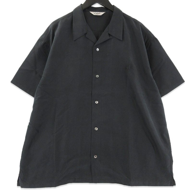 美品 CALEE キャリー 半袖シャツ CL-25SS061 SILKY TOUCH CAL NT LOGO  